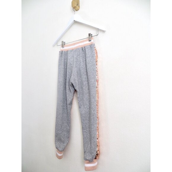 NEW! Lola and the Boys Goldie Flip Sequin Jogger Pants SZ 10 - Picture 6 of 8